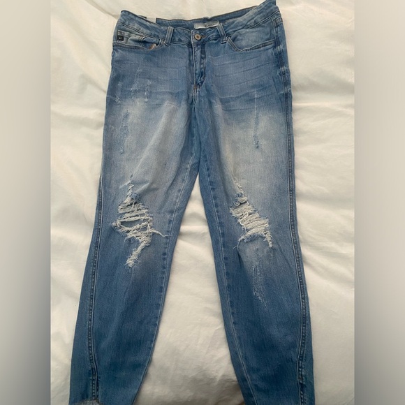 KanCan Ripped Distressed Light Wash Jeans - Size 29 - Picture 8 of 8